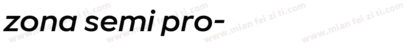 zona semi pro字体转换